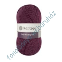  ! Kifutó termék ! Kartopu Cozy Wool Sport kötőfonal - szilva  # KC1723