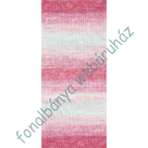   Nako Elit Baby Mini Batik kötőfonal - fehér-rózsaszín  # 32454