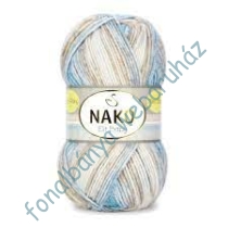   Nako Elit Baby Mini Batik kötőfonal - kék-drapp-krém  # 32421