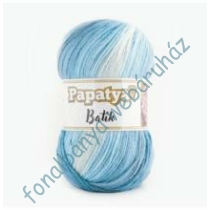   Papatya Batik kötőfonal - kék árnyalatok fehérrel  # 19