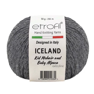   Etrofil Iceland kötőfonal, szürke - # 06091
