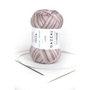   Gazzal Baby Cotton Rainbow kötőfonal - drappok-mogyoró  # GBCR-485