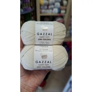   Gazzal Happy Feet zoknifonal - nyersfehér # GHFU3551