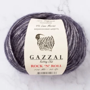   Gazzal Rock N' Roll kötőfonal - ezüst # GR13254