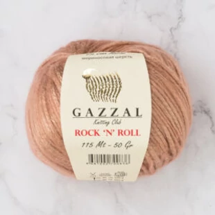   Gazzal Rock N' Roll kötőfonal - aranyló mogyoró # GR13479