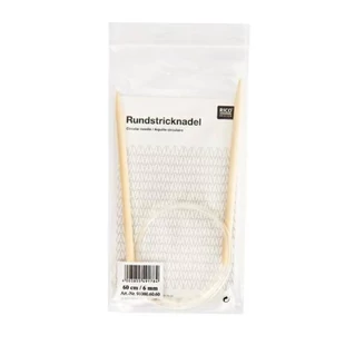   Rico mű bambusz körkötőtű 80 cm-es damillal 4,5 mm -   # 91000.80.45