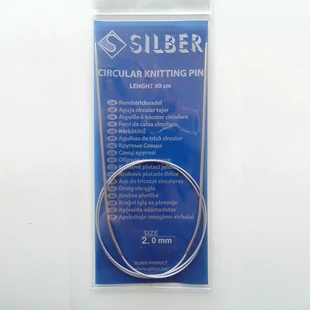   Silber körkötőtű 2 mm - 80 cm/2 mm  # Silber-2
