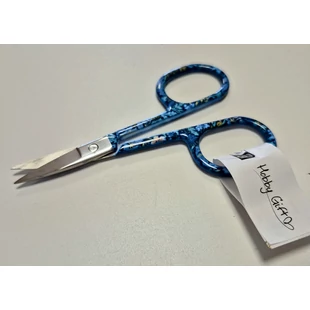   Kézimunka olló kék, virágos #MR4819.1.b