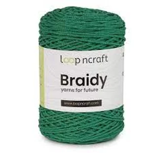   Loop'n Craft Braidy zsinórfonal - benetton zöld # LCB27