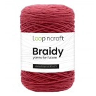   Loop'n Craft Braidy zsinórfonal - bordó # LCB37