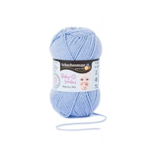   Schachenmayr Baby Smiles Merino Mix kötőfonal - világos kék  # MEZ-1054