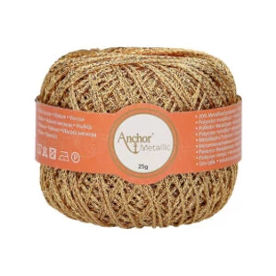 Anchor Metallic Fine horgolófonal - arany csillogó # MA00300