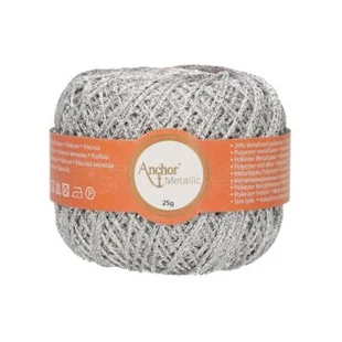 Anchor Metallic Fine horgolófonal - ezüst csillogó # MA00301