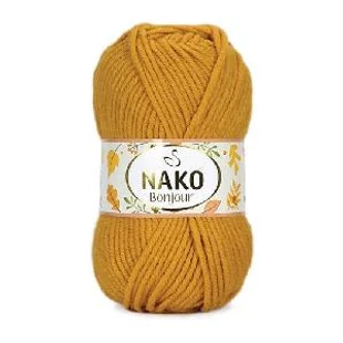   Nako Bonjour kötőfonal - mustár # N-B-23689