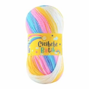  Cicibebe Batik kötőfonal - szivárvány - # 62
