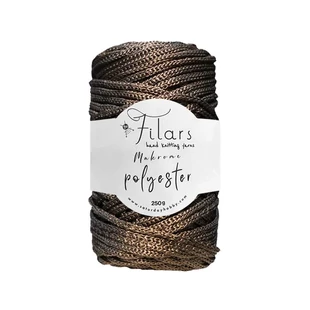  Retwisst Filars XL Polyester makramé és zsinórfonal 4 mm - barna # RT-F-XL-014