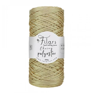   Retwisst Filars Polyester láncos makramé és zsinórfonal 2 mm - világos arany # 32004