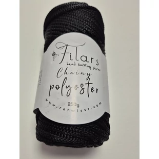  Retwisst Filars XL Polyester makramé és zsinórfonal 4 mm - fekete # RT-F-XL-020
