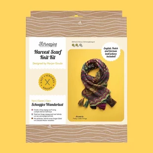   Scheepjes Harvest Scarf knit kit - kötött sál készlet # Sch-23665-07