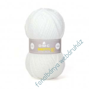   DMC Knitty10 Extra Value kötőfonal - hófehér  # 961