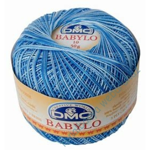   DMC Babylo 10 horgolócérna 50 gr - kék melír  # DMC-10-93