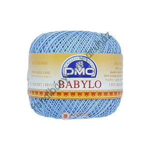   DMC Babylo 10 horgolócérna 50 gr - világos kék  # DMC-10-3840