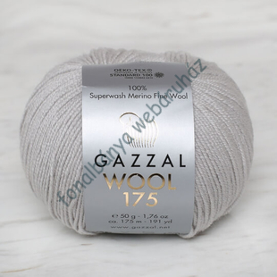 Gazzal Wool 175 Superwash Merino Fine - szürke # GW301