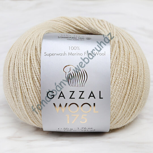 Gazzal Wool 175 Superwash Merino Fine - világos mogyoró # GW340
