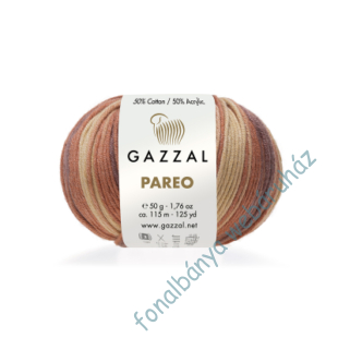   Gazzal Pareo kötőfonal - mustár-barna # GP-10423