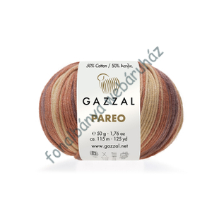   Gazzal Pareo kötőfonal - mustár-barna # GP-10423