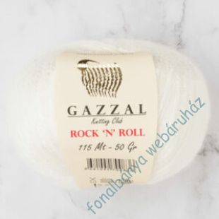   Gazzal Rock N' Roll kötőfonal - fehér # GR13733