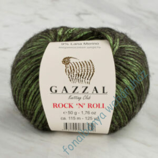   Gazzal Rock N' Roll kötőfonal - zöld # GR13910