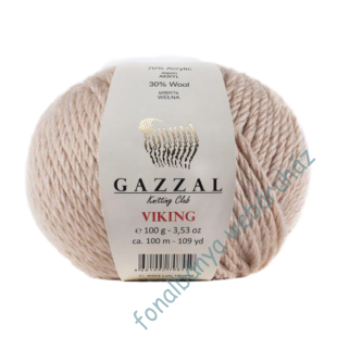   Gazzal Viking kötőfonal - púder  # GV-4003