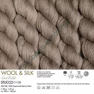 Kép 2/2 -   Gazzal Wool & Silk  - Stucco # GWSilk11135