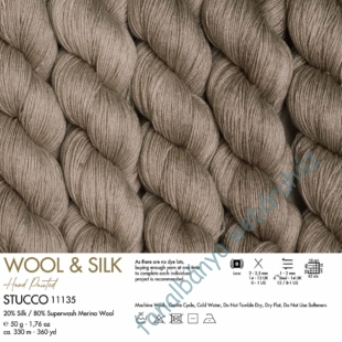 Kép 2/2 -   Gazzal Wool & Silk  - Stucco # GWSilk11135