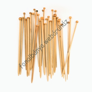   Mez bambusz egyenes kötőtű 3,5 mm -   # MEZ-BE-35