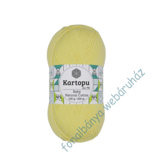   Kartopu Baby Natural kötőfonal - vanília sárga # K333