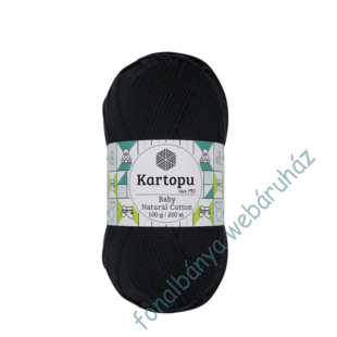   Kartopu Baby Natural kötőfonal - fekete # K940