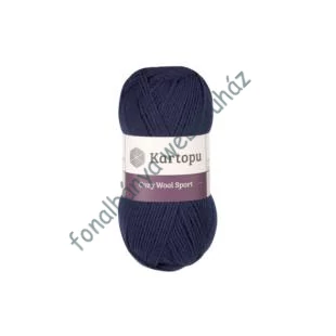   Kartopu Cozy Wool Sport kötőfonal - sötétkék  # KC632