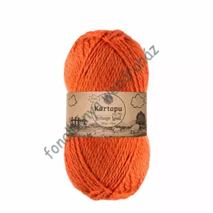   Kartopu Melange Wool kötőfonal - sárgarépa  # K1210