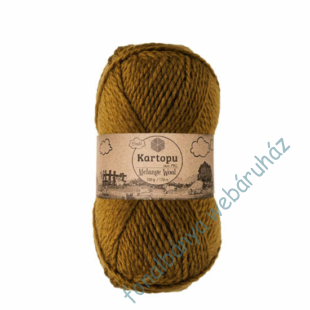   Kartopu Melange Wool kötőfonal - sötét oliva  # K4001