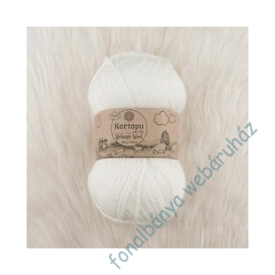   Kartopu Melange Wool kötőfonal - fehér  # K010