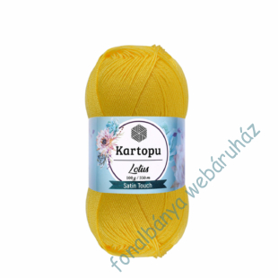   Kartopu Lotus kötőfonal - citrom sárga  # LK-323