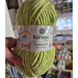   Kartopu Yumurcak zsenília kötőfonal - kiwi # KY389