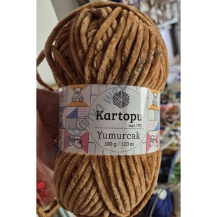   Kartopu Yumurcak zsenília kötőfonal - maci barna # KY840