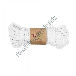   Retwisst makramé Rope Zsinór táskafülnek  10 mm-es - fehér # KK-zsinór-10