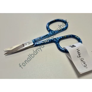   Kézimunka olló kék, virágos #MR4819.1.b