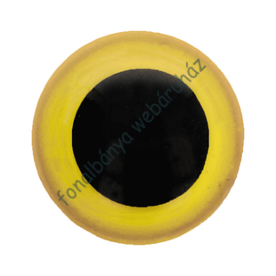   Biztonsági szem fekete-sárga szélű 12 mm # KK-Bsz-5633-12-645
