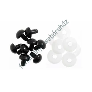   Biztonsági szem fekete ovális 9x6,6 mm # KK-Bsz-64511-09-000