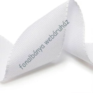  Hímezhető Aida szalag 8,5 cm-es - fehér  # KK-AF85